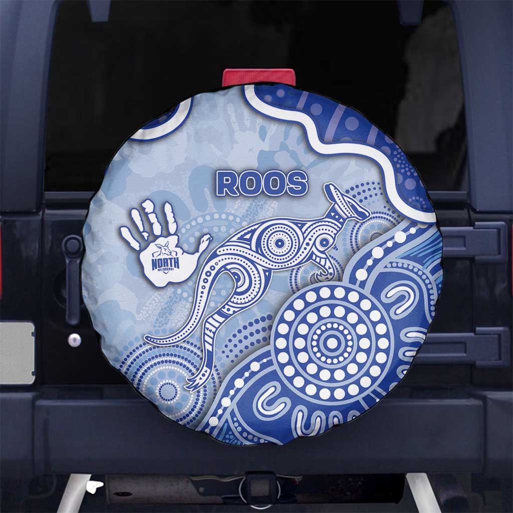 Roos Football Spare Tire Cover Aboriginal Dot Art Pattern