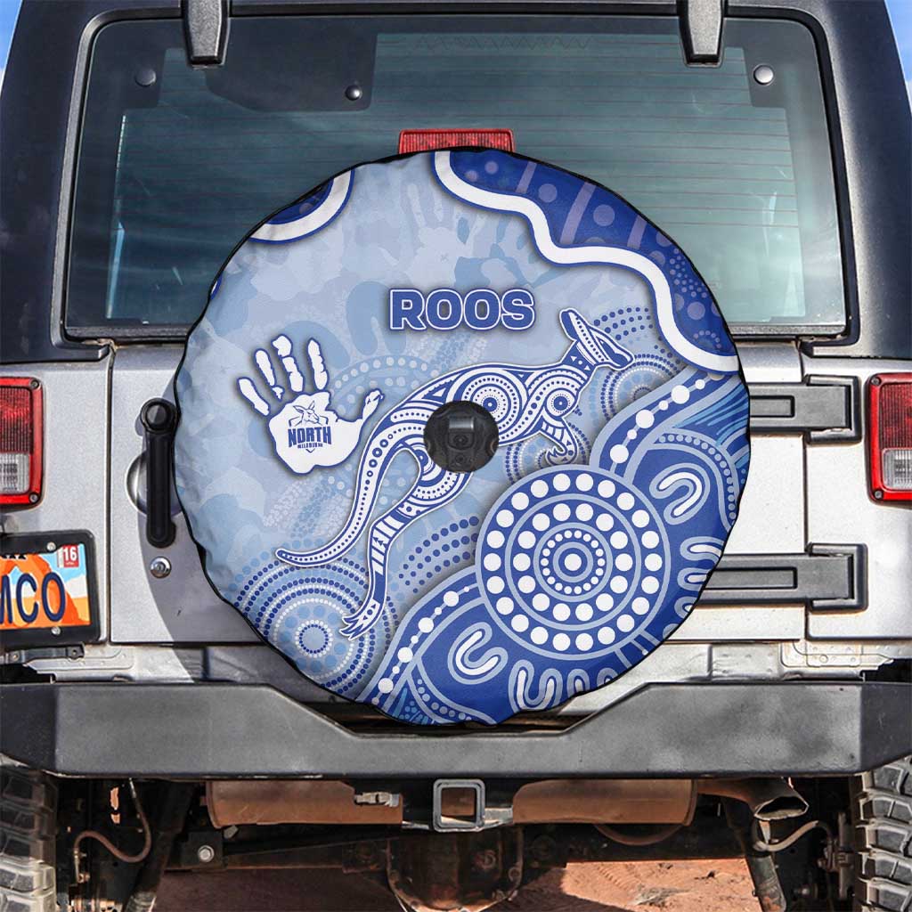 Roos Football Spare Tire Cover Aboriginal Dot Art Pattern