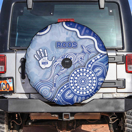 Roos Football Spare Tire Cover Aboriginal Dot Art Pattern