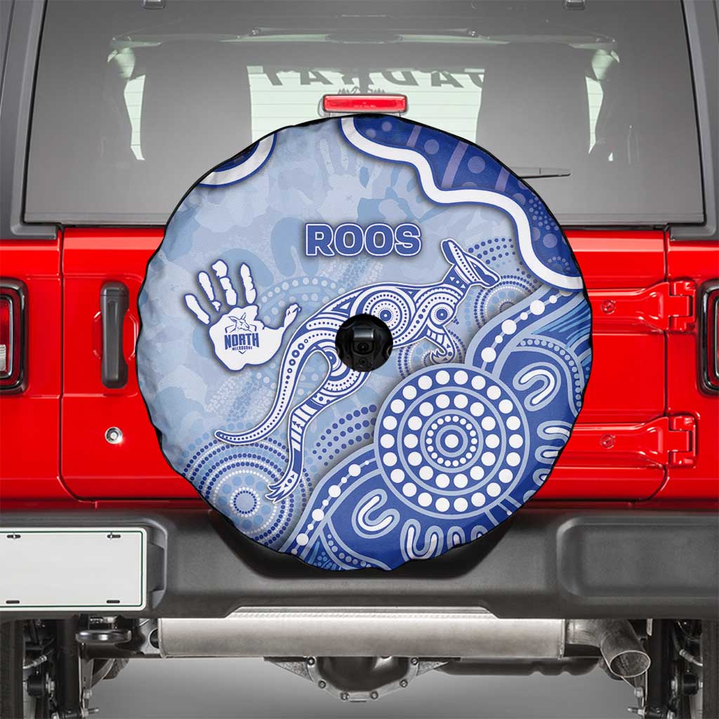 Roos Football Spare Tire Cover Aboriginal Dot Art Pattern