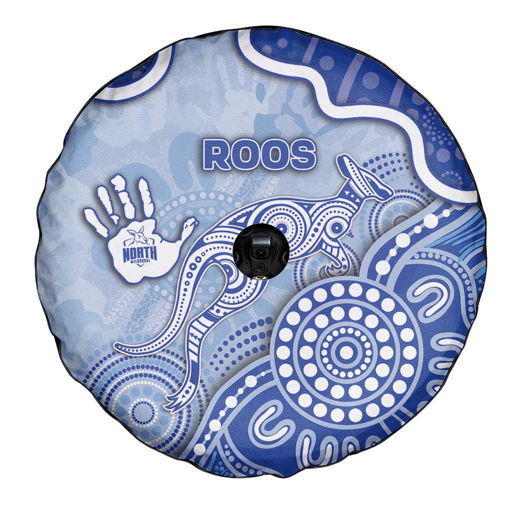 Roos Football Spare Tire Cover Aboriginal Dot Art Pattern