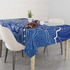 Roos Football Tablecloth Aboriginal Dot Art Pattern
