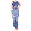 Custom Roos Football Tank Maxi Dress Aboriginal Dot Art Pattern