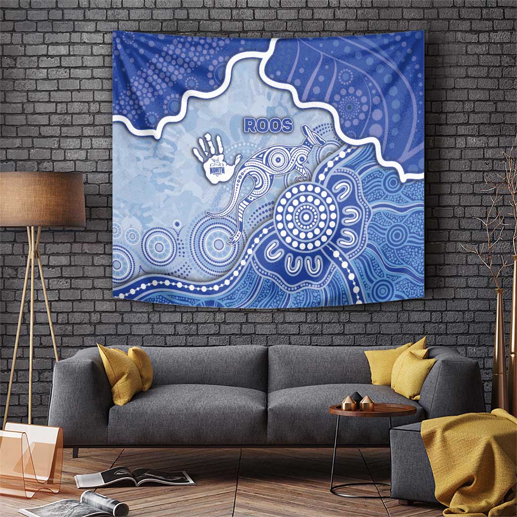 Roos Football Tapestry Aboriginal Dot Art Pattern
