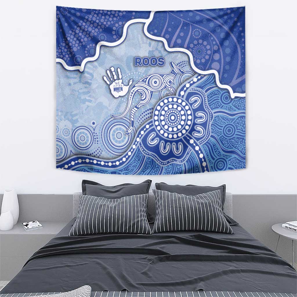 Roos Football Tapestry Aboriginal Dot Art Pattern