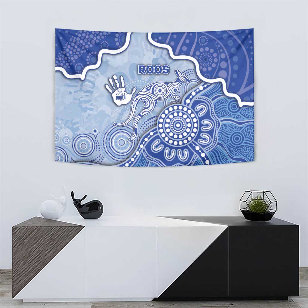 Roos Football Tapestry Aboriginal Dot Art Pattern