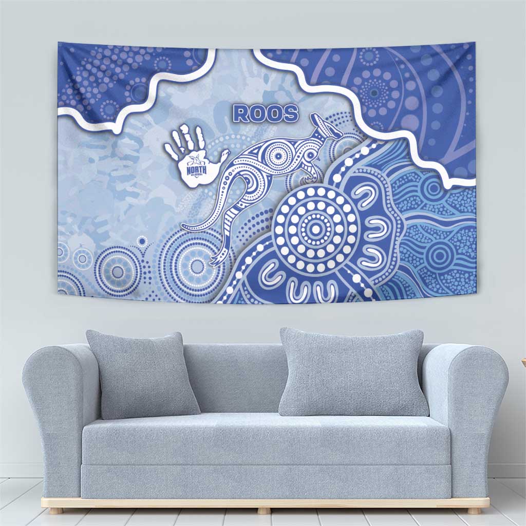 Roos Football Tapestry Aboriginal Dot Art Pattern