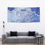 Roos Football Tapestry Aboriginal Dot Art Pattern