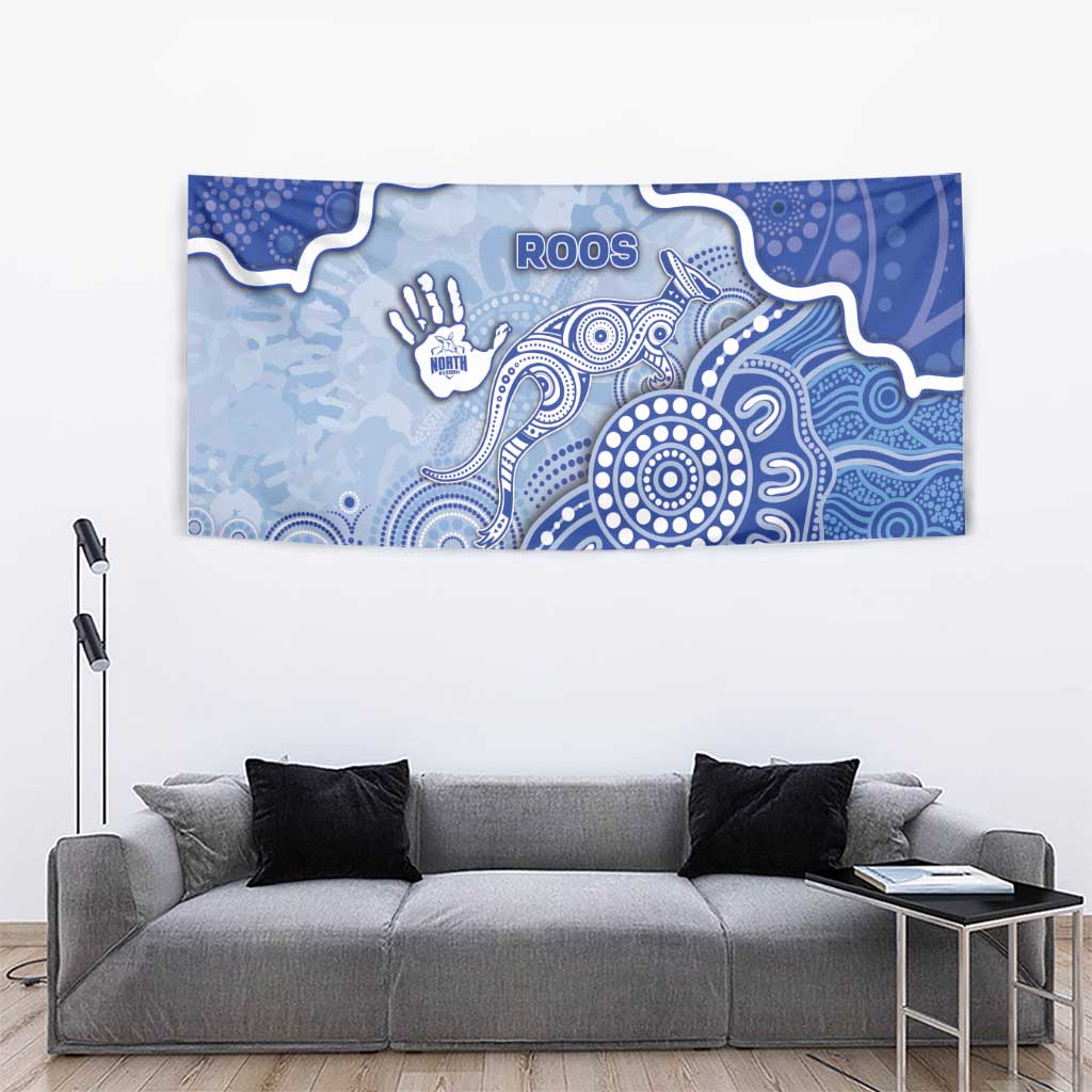 Roos Football Tapestry Aboriginal Dot Art Pattern