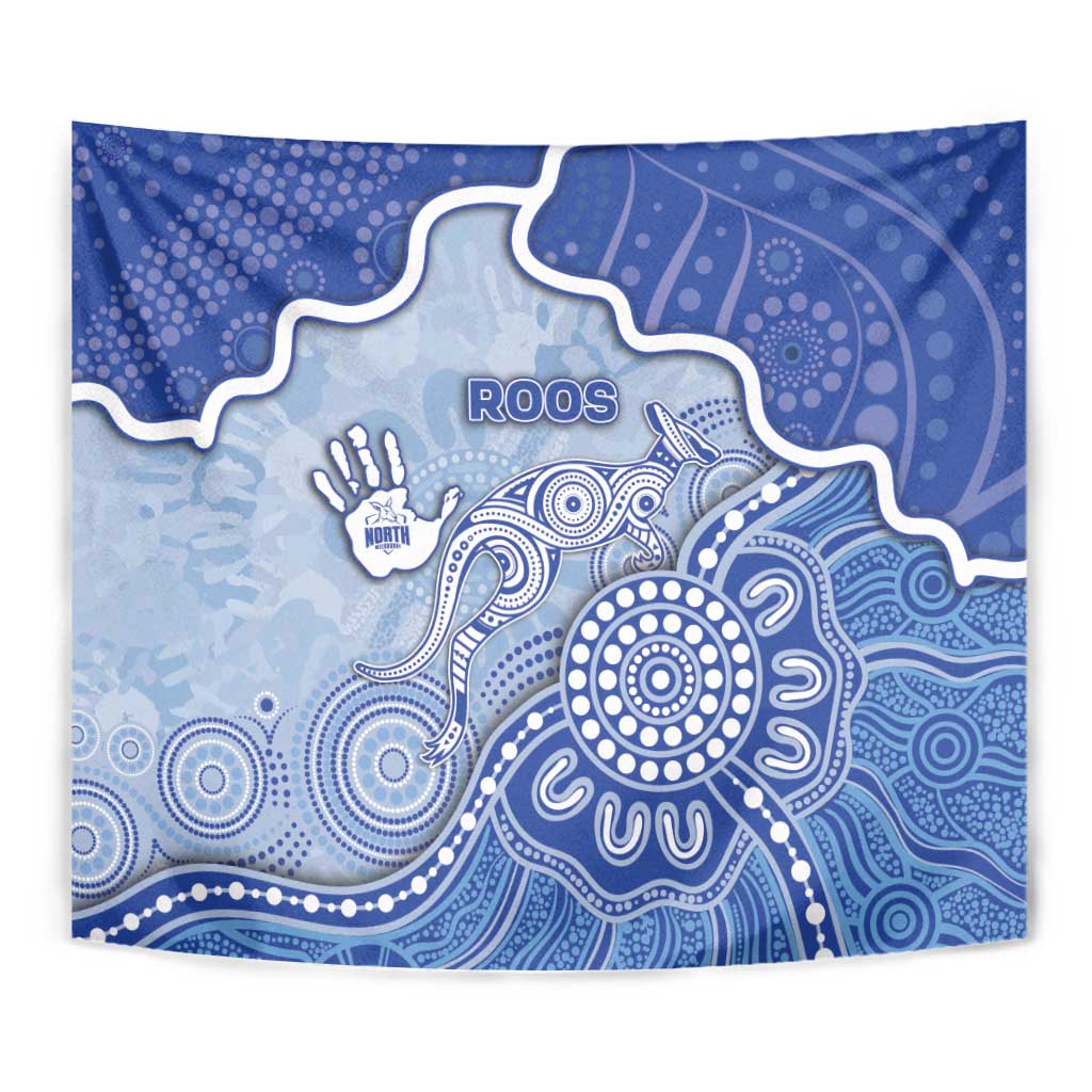 Roos Football Tapestry Aboriginal Dot Art Pattern
