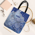 Roos Football Tote Bag Aboriginal Dot Art Pattern