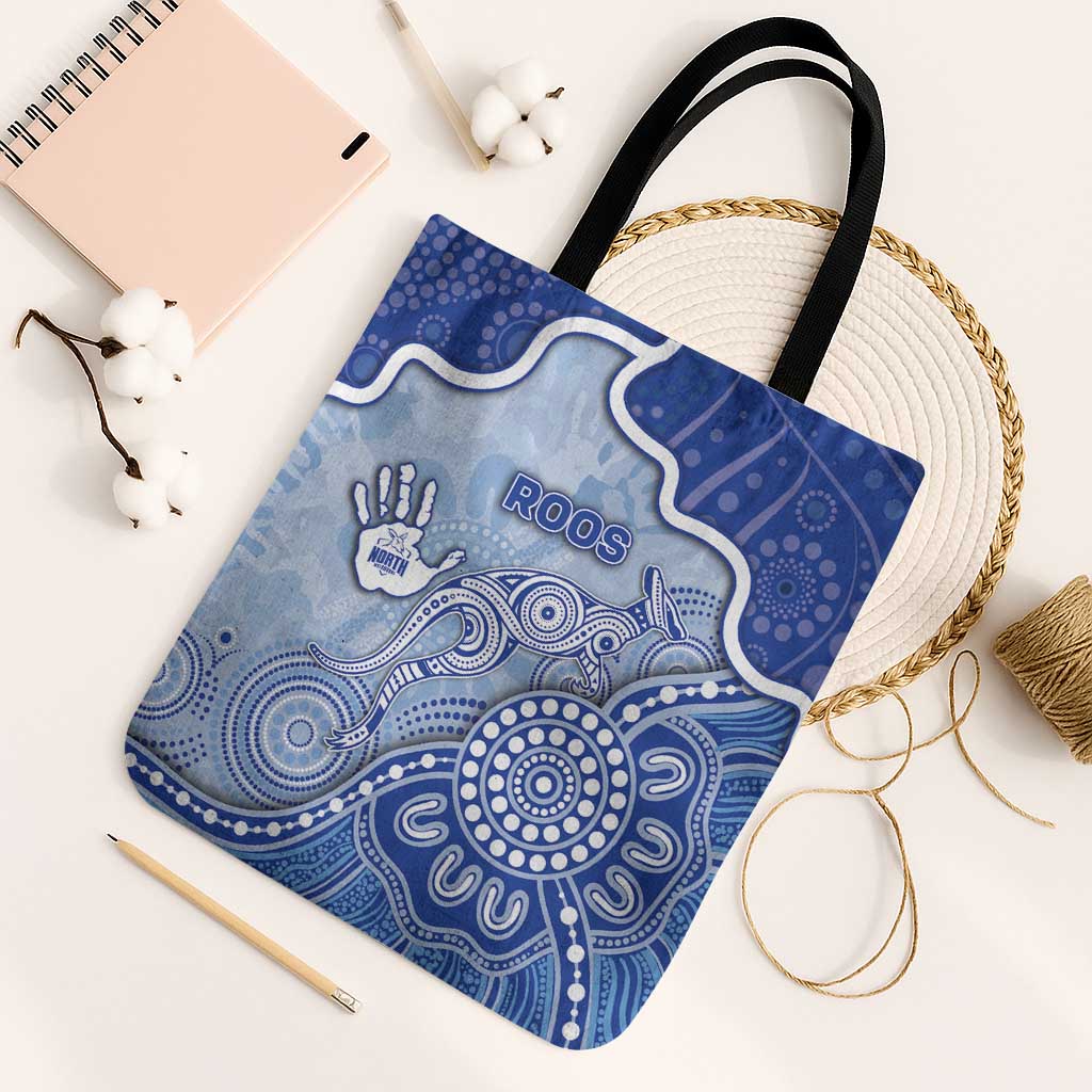 Roos Football Tote Bag Aboriginal Dot Art Pattern