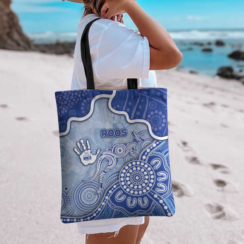 Roos Football Tote Bag Aboriginal Dot Art Pattern
