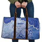 Roos Football Travel Bag Aboriginal Dot Art Pattern