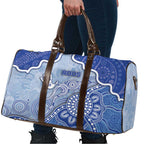 Roos Football Travel Bag Aboriginal Dot Art Pattern