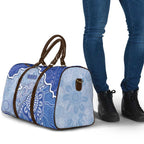 Roos Football Travel Bag Aboriginal Dot Art Pattern