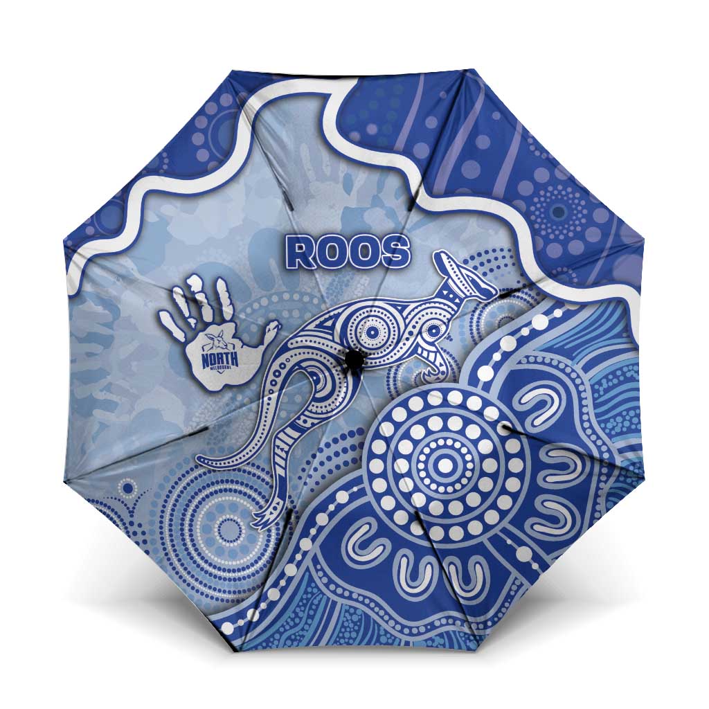 Roos Football Umbrella Aboriginal Dot Art Pattern