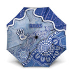 Roos Football Umbrella Aboriginal Dot Art Pattern