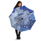 Roos Football Umbrella Aboriginal Dot Art Pattern