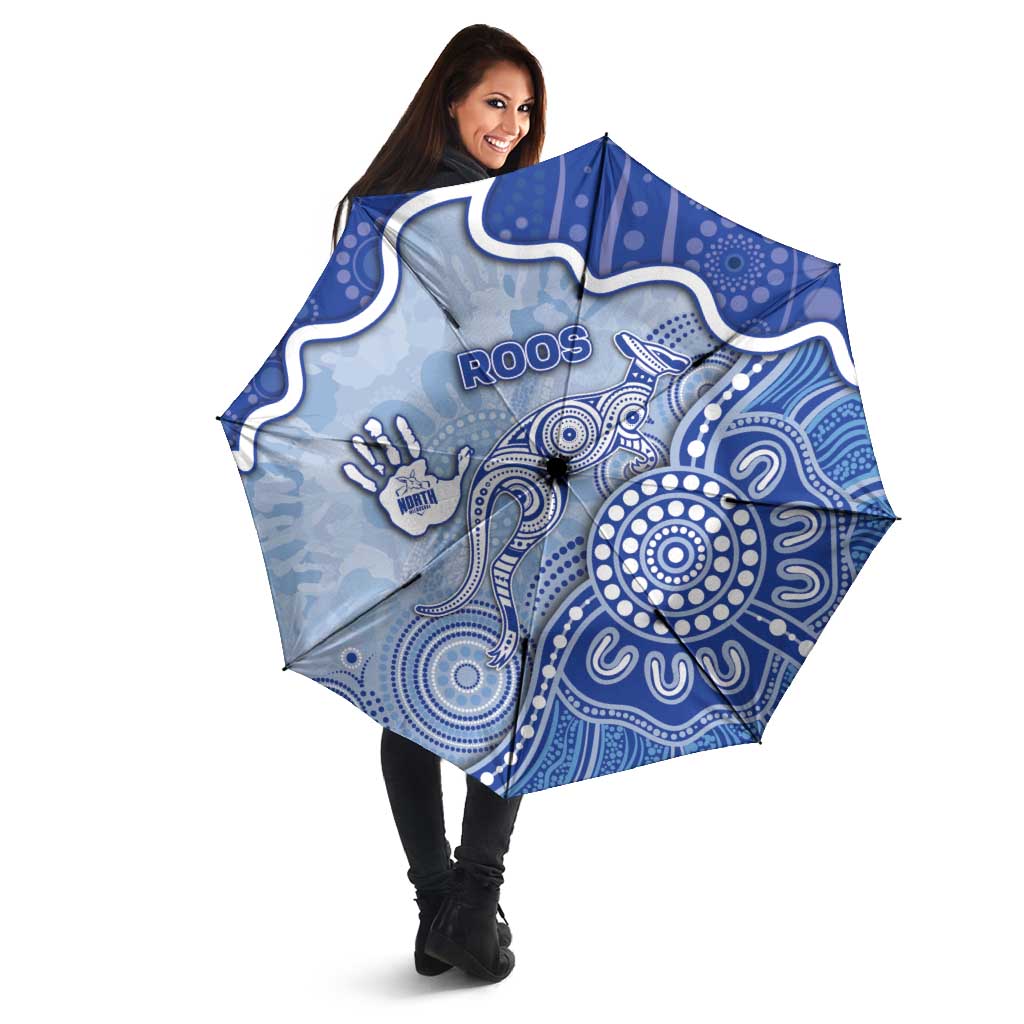 Roos Football Umbrella Aboriginal Dot Art Pattern