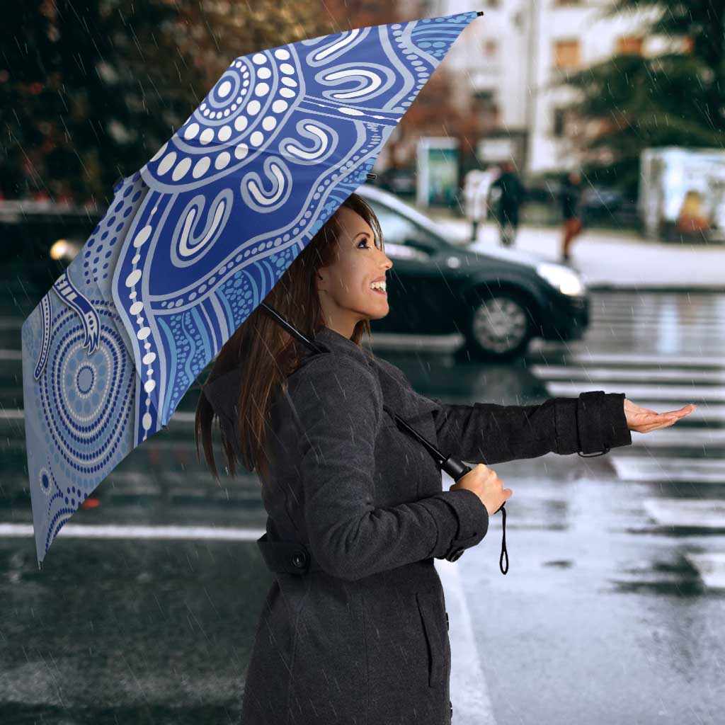 Roos Football Umbrella Aboriginal Dot Art Pattern