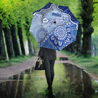 Roos Football Umbrella Aboriginal Dot Art Pattern