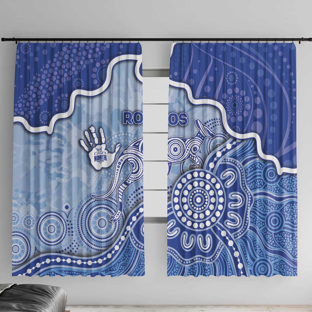 Roos Football Window Curtain Aboriginal Dot Art Pattern