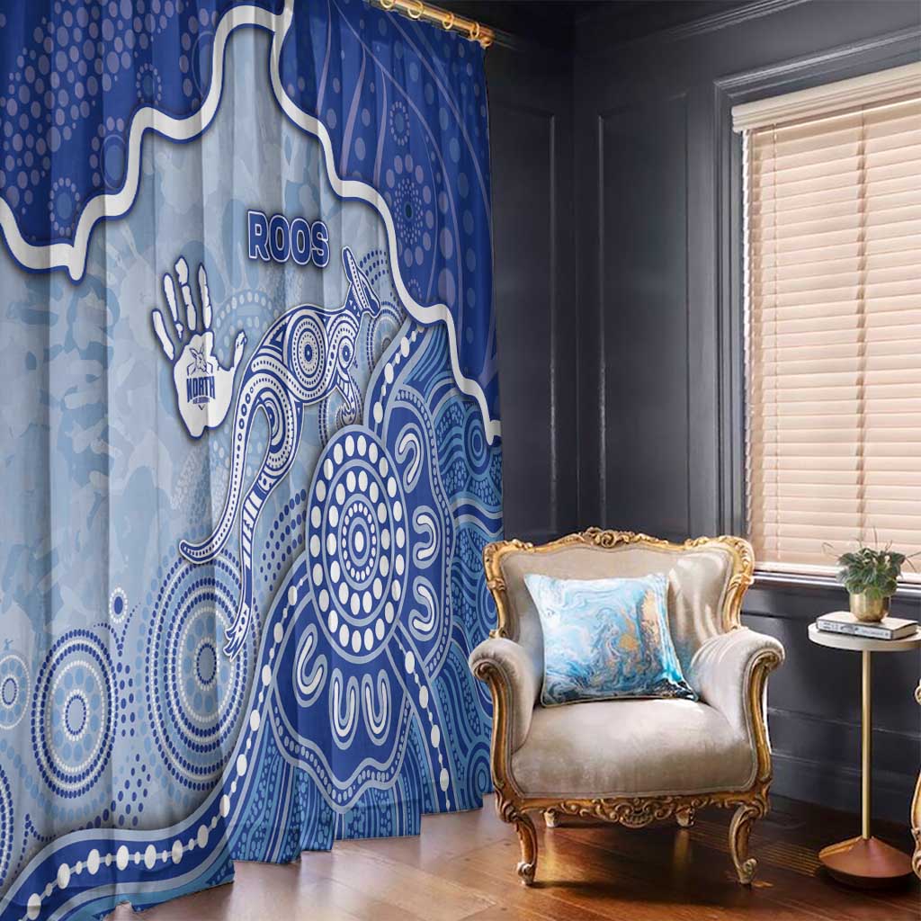 Roos Football Window Curtain Aboriginal Dot Art Pattern