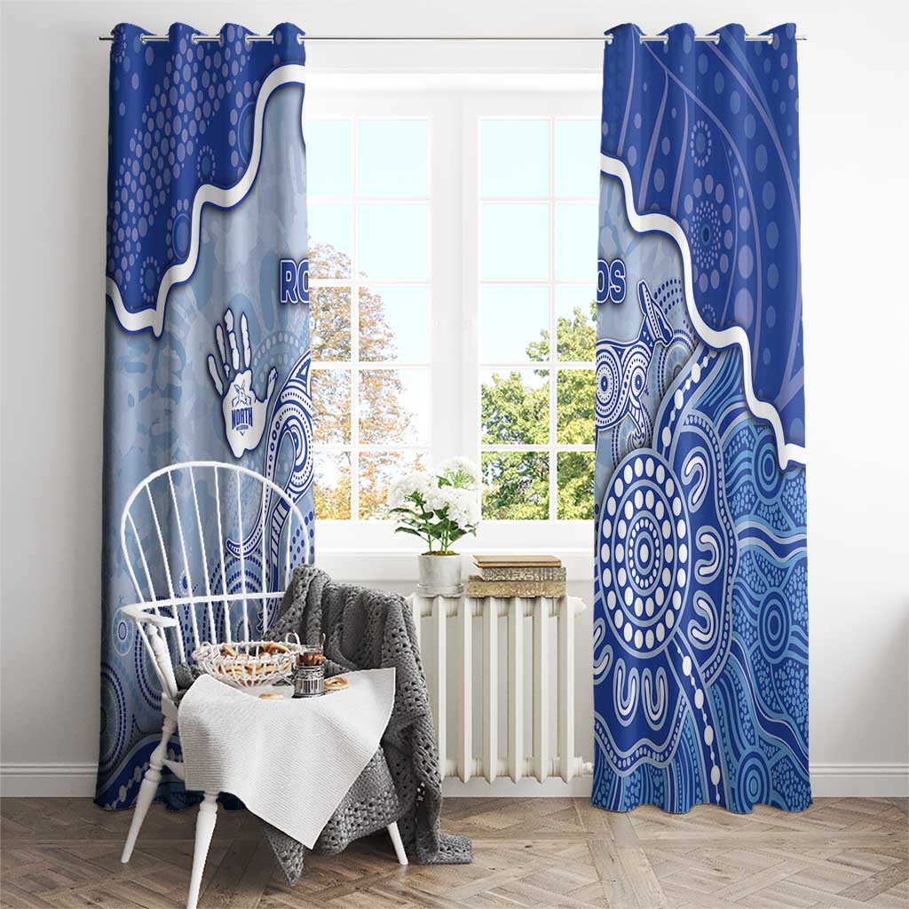 Roos Football Window Curtain Aboriginal Dot Art Pattern