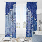 Roos Football Window Curtain Aboriginal Dot Art Pattern
