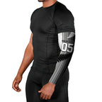 Custom New Zealand Football Arm Sleeves Silver Fern Maori Pattern Monochrome