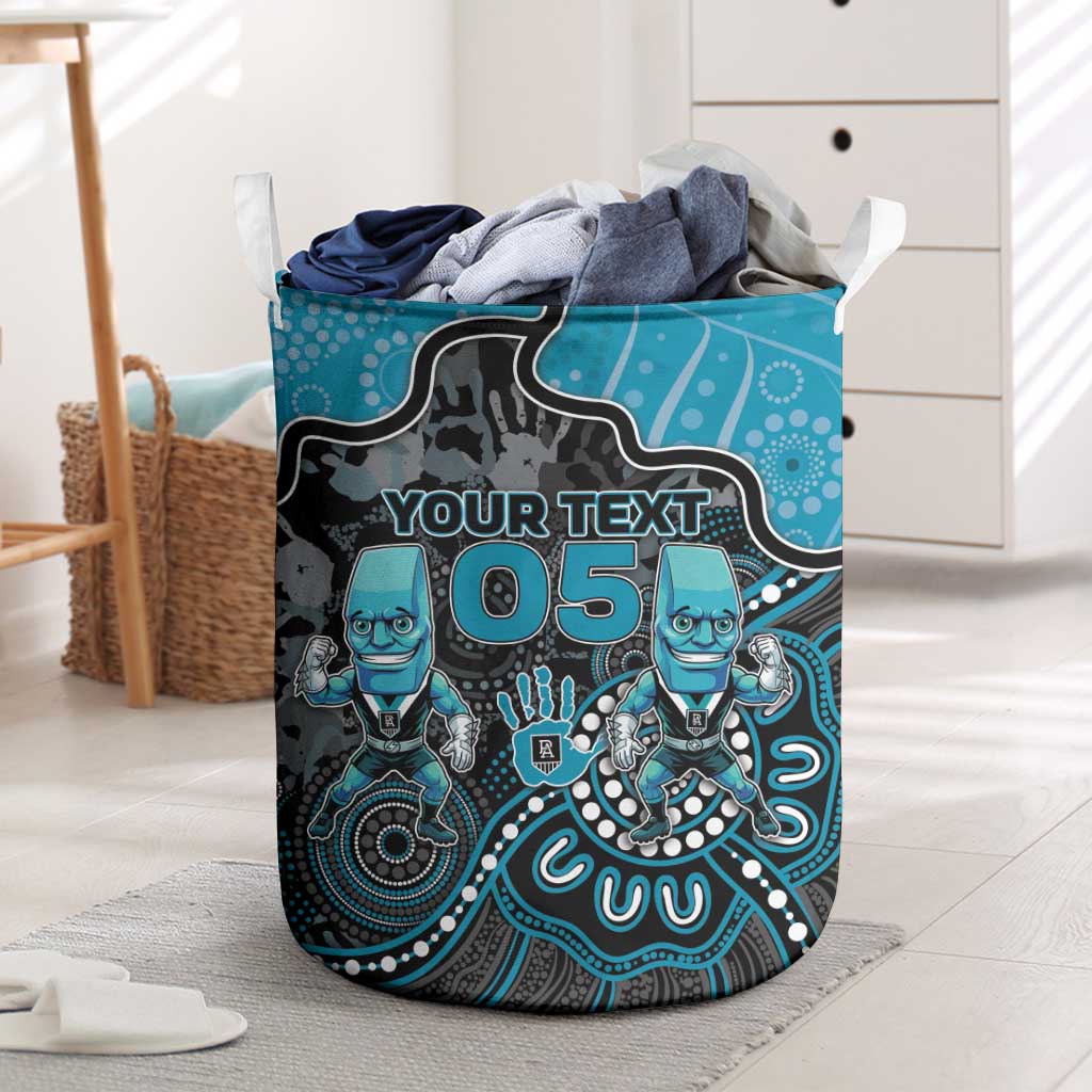 Custom Power Football Laundry Basket Aboriginal Dot Art Pattern