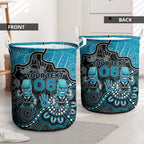 Custom Power Football Laundry Basket Aboriginal Dot Art Pattern