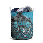 Custom Power Football Laundry Basket Aboriginal Dot Art Pattern