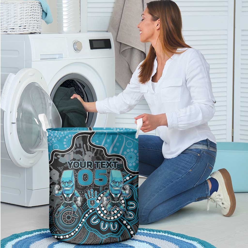 Custom Power Football Laundry Basket Aboriginal Dot Art Pattern