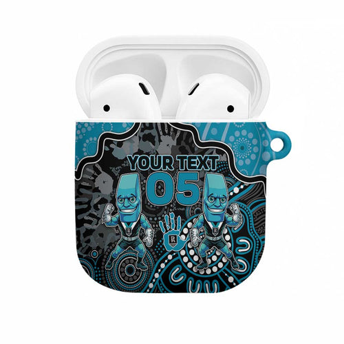 Custom Power Football AirPods Case Aboriginal Dot Art Pattern