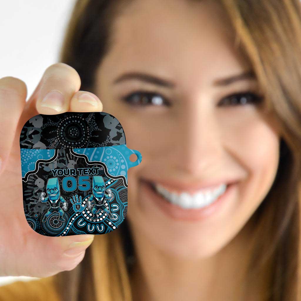Custom Power Football AirPods Case Aboriginal Dot Art Pattern