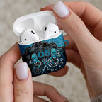 Custom Power Football AirPods Case Aboriginal Dot Art Pattern