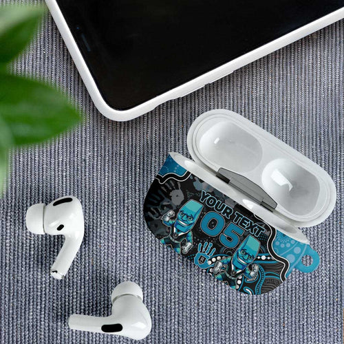 Custom Power Football AirPods Case Aboriginal Dot Art Pattern