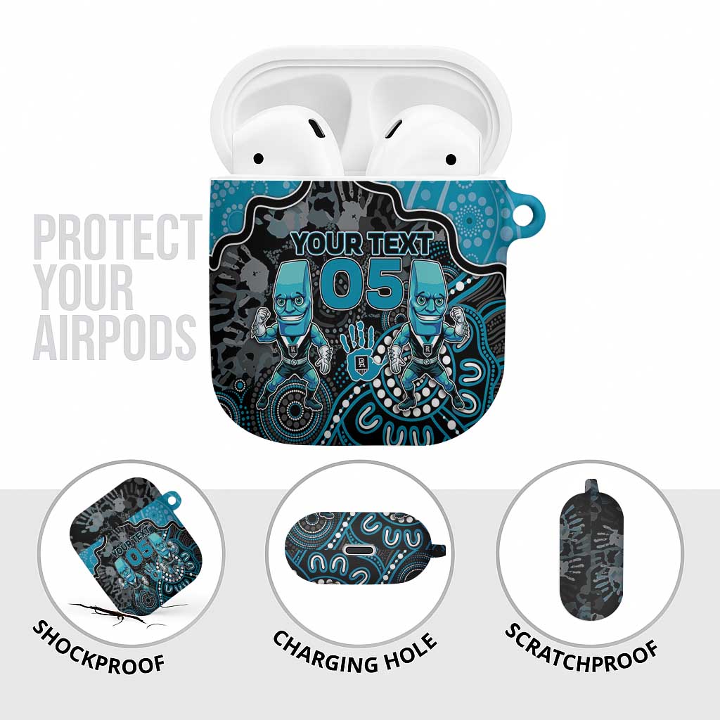 Custom Power Football AirPods Case Aboriginal Dot Art Pattern