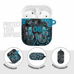 Custom Power Football AirPods Case Aboriginal Dot Art Pattern