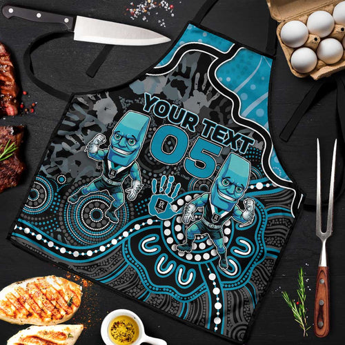 Custom Power Football Apron Aboriginal Dot Art Pattern