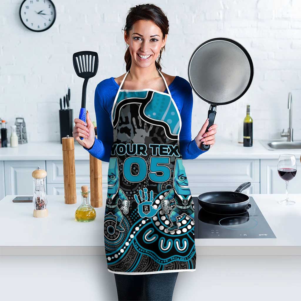 Custom Power Football Apron Aboriginal Dot Art Pattern