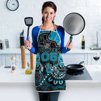 Custom Power Football Apron Aboriginal Dot Art Pattern