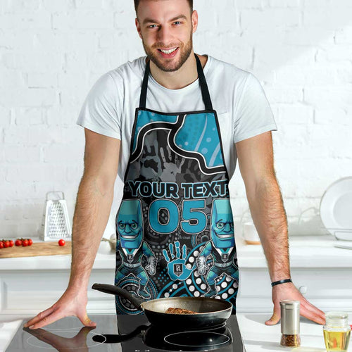 Custom Power Football Apron Aboriginal Dot Art Pattern