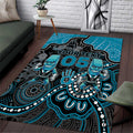 Custom Power Football Area Rug Aboriginal Dot Art Pattern