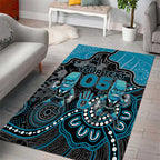 Custom Power Football Area Rug Aboriginal Dot Art Pattern