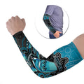 Custom Power Football Arm Sleeves Aboriginal Dot Art Pattern