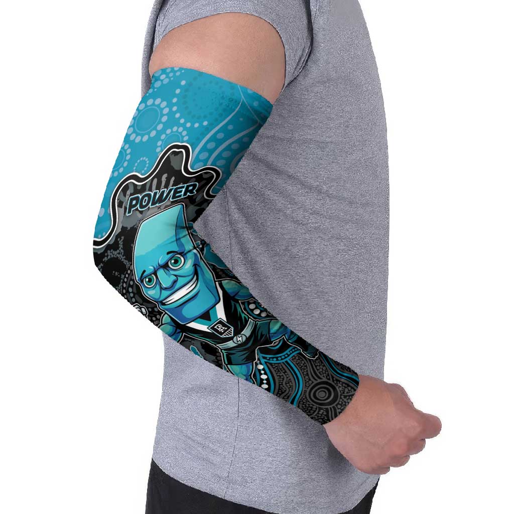 Custom Power Football Arm Sleeves Aboriginal Dot Art Pattern
