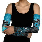 Custom Power Football Arm Sleeves Aboriginal Dot Art Pattern